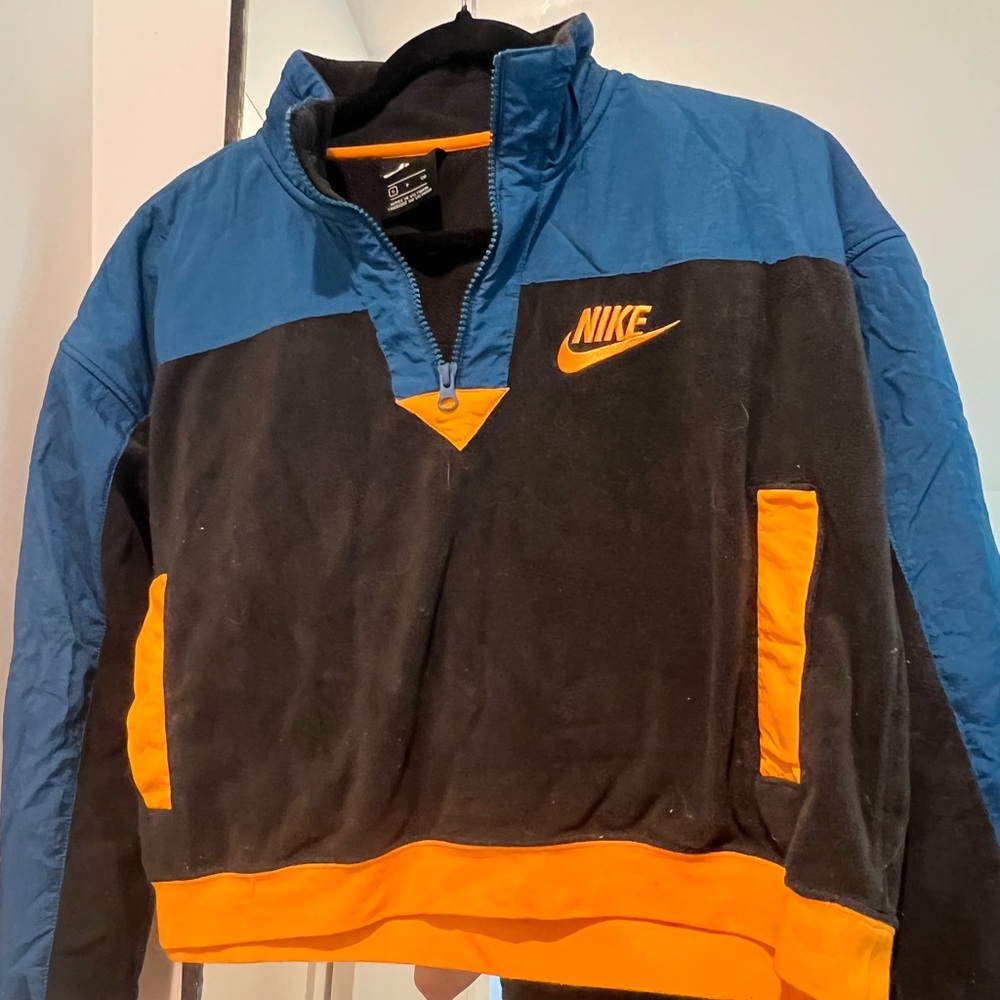 Retro Nike quarter zip cropped sweater